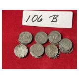 (35) WWII Steel Pennies