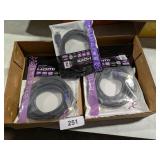(3) Assorted Dura Pull HDMI Cords