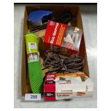 Rug Gripper, Tape, Extension Cord, Light Bulbs &