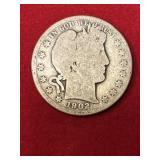 1902 O Barber Half Dollar