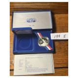 1986 Liberty Silver Dollar Proof - Display box