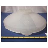 Art Deco Glass Light Shade 12"D
