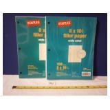 (2) New Wide Ruled Filler Paper 120-150 Sheet