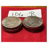 (10) 1972 Eisenhower Dollars