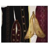 IOOF Leggings Collars Velvet Embroidered