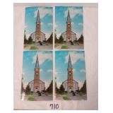 (4) St Ferdinand Indiana Church Post Cards UNUSED