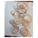 Pink Dish, Bowl & Cups