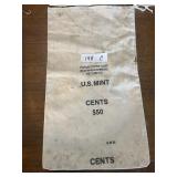 US Mint Cents Canvas Bag - black letter