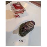 Glass Dish & Golf Decor