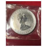 1988 Canadian 5$ Silver Proof 1 oz. Silver