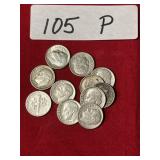 (11) 1963 Roosevelt Dimes