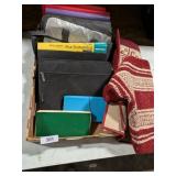 Assorted Accordian File Folders + Rug