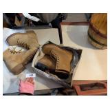 Iron Age Steel Toe Boots Size 8.5, Lehigh Boots