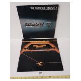 1984 Plymouth Laser, Reliant Dealer Brochures