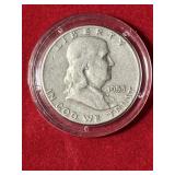 1953 D Franklin Half Dollar