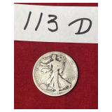 1919 D Walking Liberty Half Dollar