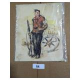 Watercolor Print By Rene Gaillard -