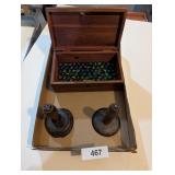 Lane Cedar Box w/ Marbles & Scrapers