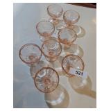 Pink Stemmed Glasses