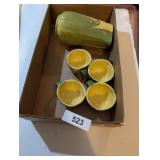 Corn Themed Pitcher & (4) Cups - Shawnee