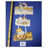 Easter Dangling Card "Old Print Factory"