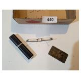 Brass Social Security Card, Glasses & Other