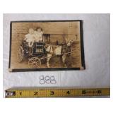 1932 Vincennes Indiana Goat Wagon BW Photo