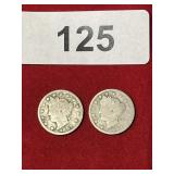 1897 + 1899 V Nickel