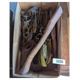 Wire Brush, Ratchet Strap (Shows Wear), Wire, +