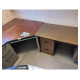 Corner Computer Desk w/ Other Desk Attached -