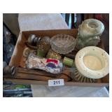 Candle Holder, Ashtray, & Other