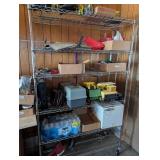 6-Tier Rolling Metal Shelf