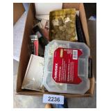 Husky 6in Storage Bin, Drill Bits, +