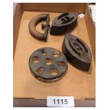 (2) Sad Irons & Other