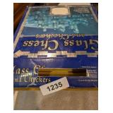 Glass Chess & Checkers Game