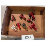 (8) Tractor Toys: Farmall, Case,