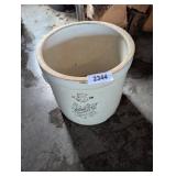 12-1/2" #5 Monmouth Pottery Co. Crock w/ Handles