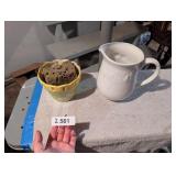 Fruit De Blanc Pitcher & Flower Pot