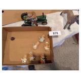 Ceramic Tractor, Dog & Bears