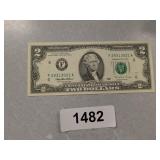 1995 Series $2 USD Bill