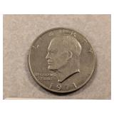 1971 D Eisenhower Dollar Coin