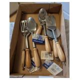 SS Wooden Handled Kitchen Utensils - New