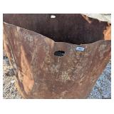 (3) Metal Drain Pipe Cut in Half for Storage Use