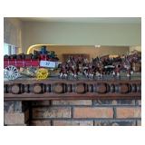 Cast 6-Horse Hitch Wagon w/ Barrels