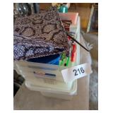 (4) Plastic Containers, Combs, Glasses, & Other