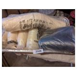 (2) Foil Pans, Plastic Coffee Cup Lids &