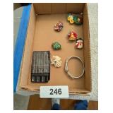 Christmas Button Covers, Hair Pick & Bracelet