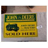 John Deere Metal Sign
