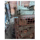 Metal Crate Full of Firewood