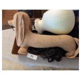 Wig, Mannequin & Dachshund Plush